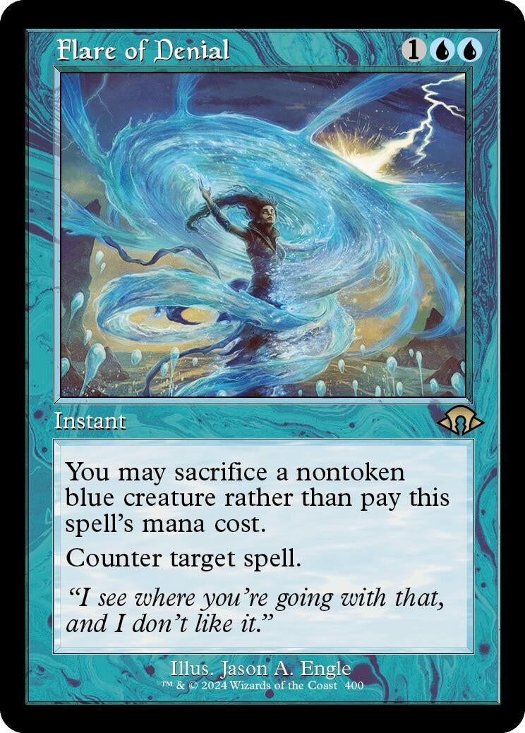 Flare of Denial (Retro Frame) (400) [MH3] - MTG Single