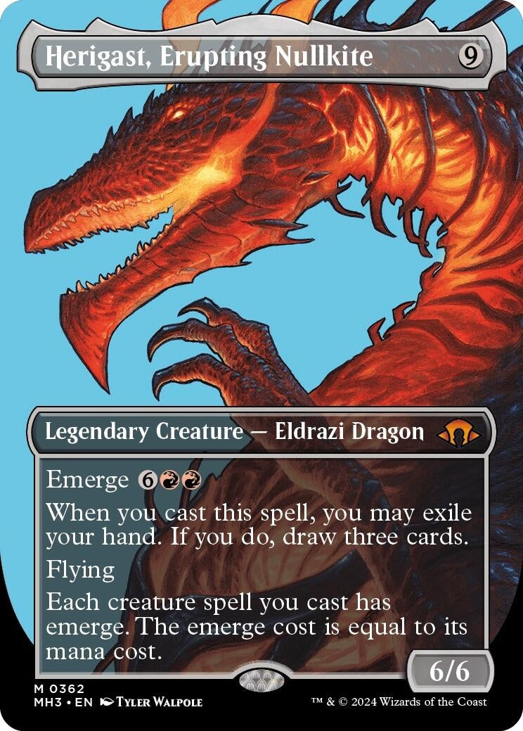 Herigast Erupting Nullkite (Borderless) (362) [MH3] - MTG Single