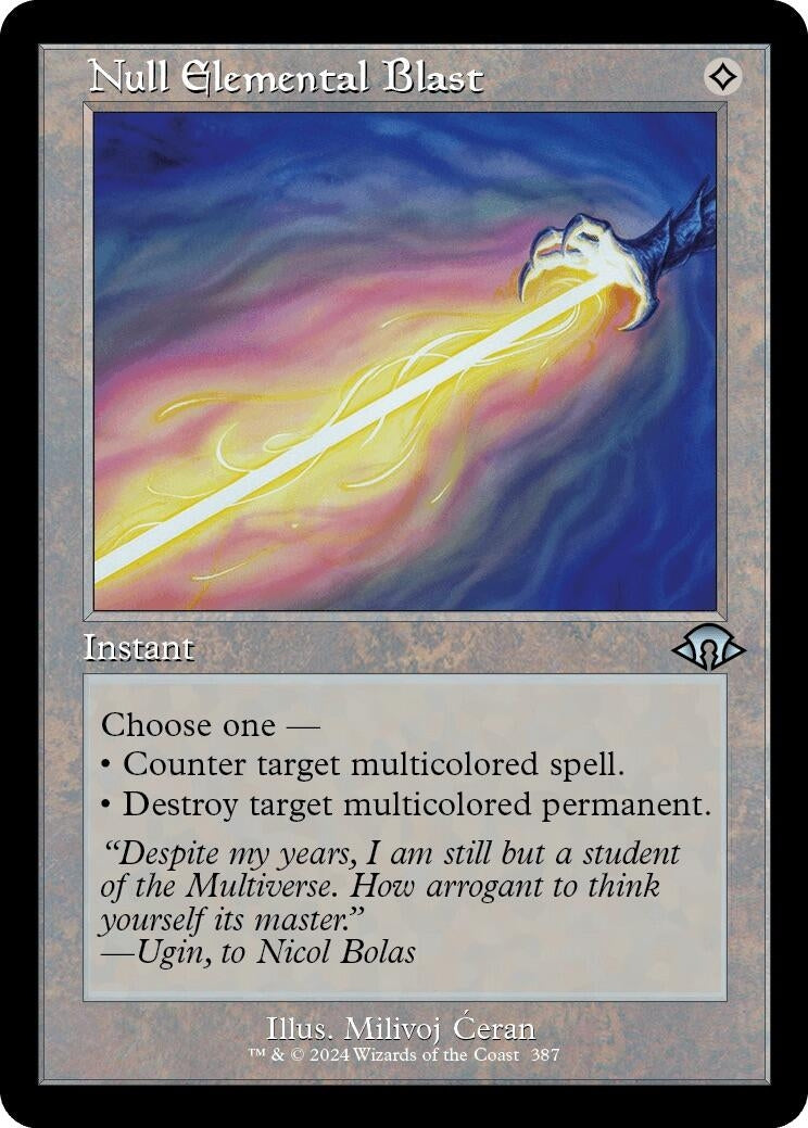 Null Elemental Blast (Retro Frame) (387) [MH3] - MTG Single