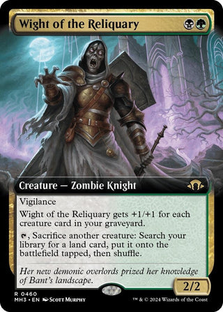 Wight of the Reliquary (Extended Art) (460) [MH3] - MTG Single