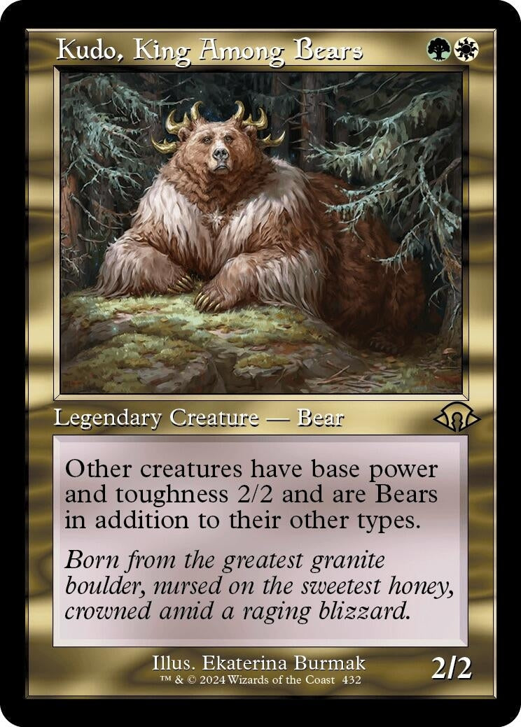 Kudo King Among Bears (Retro Frame) (432) [MH3] - MTG Single