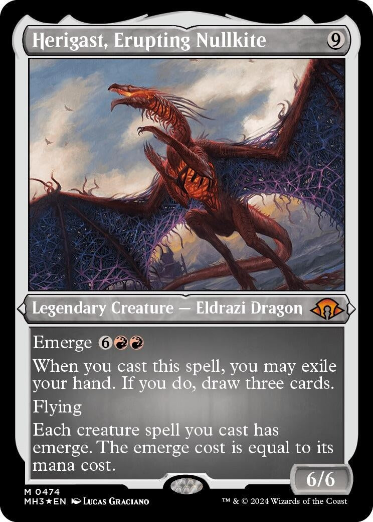 Herigast Erupting Nullkite (Foil Etched) (474) [MH3] - MTG Single