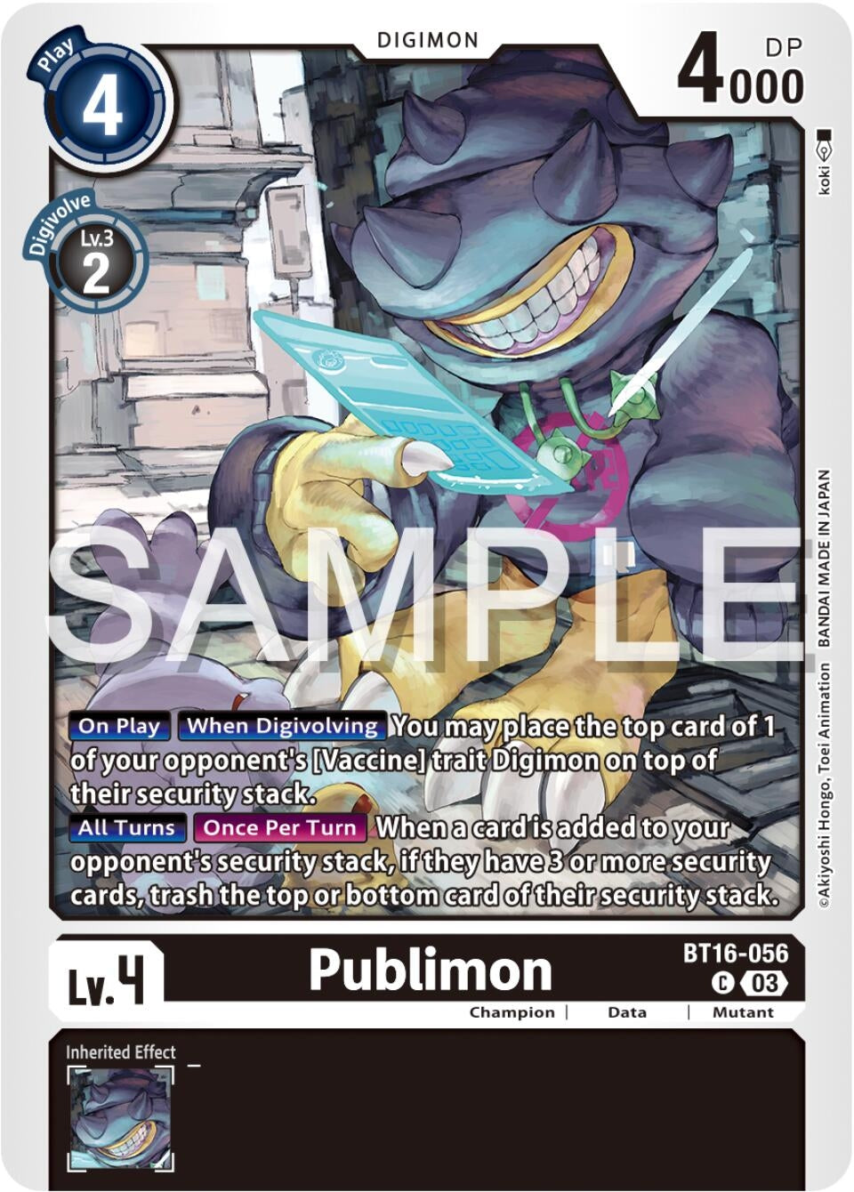 Publimon (16056) [BT16] - Digimon Card Game Single