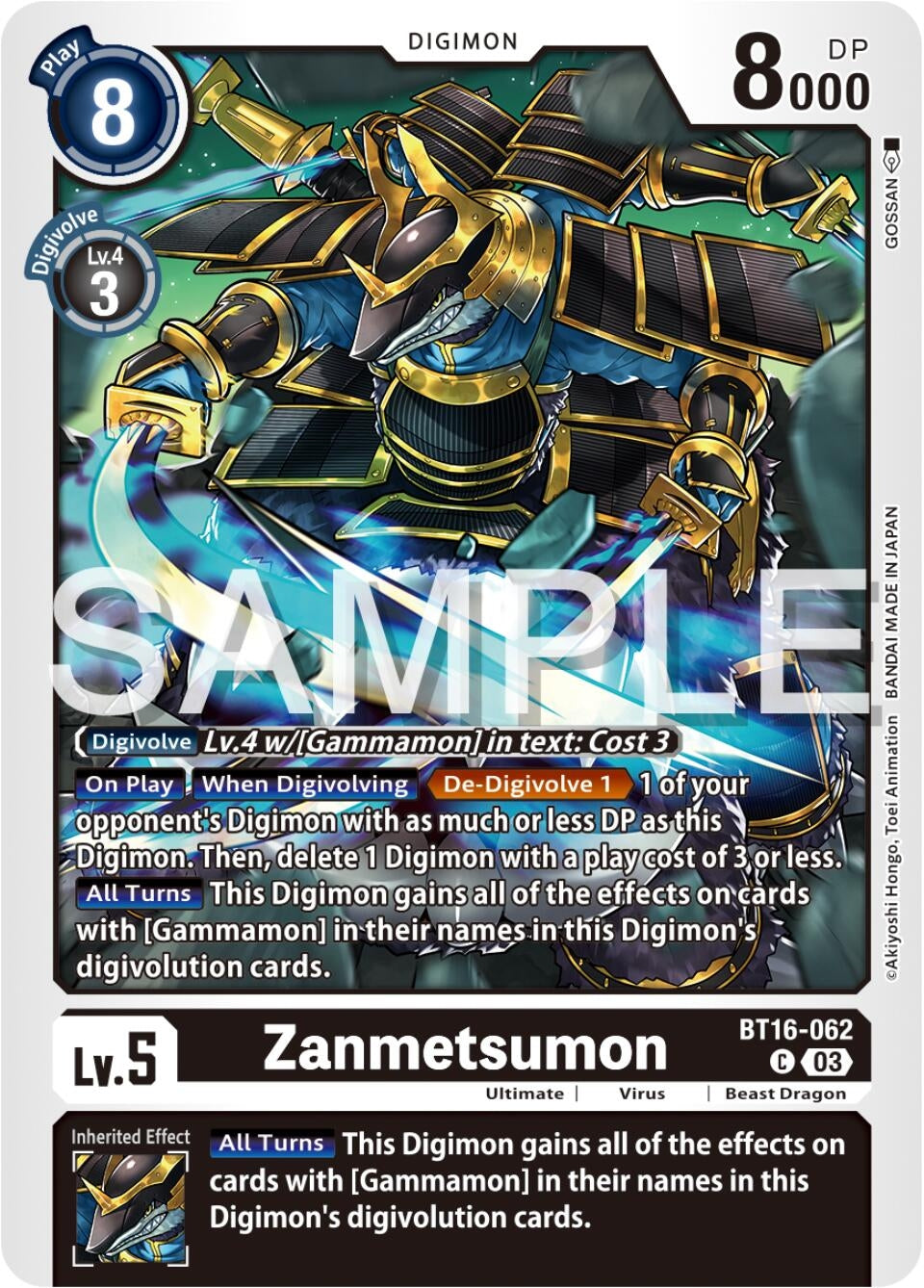 Zanmetsumon (16062) [BT16] - Digimon Card Game Single
