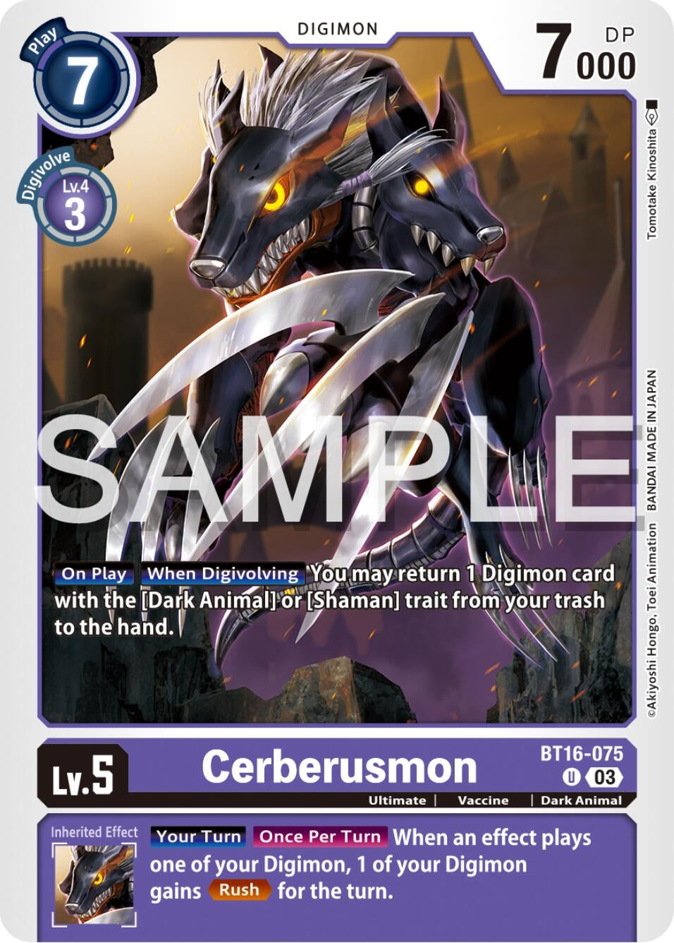 Cerberusmon (16075) [BT16] - Digimon Card Game Single