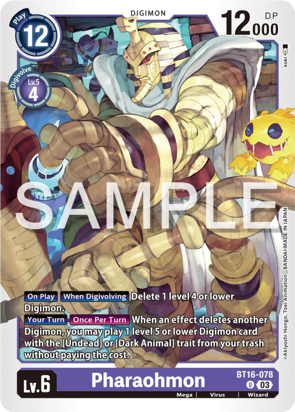 Pharaohmon (16078) [BT16] - Digimon Card Game Single