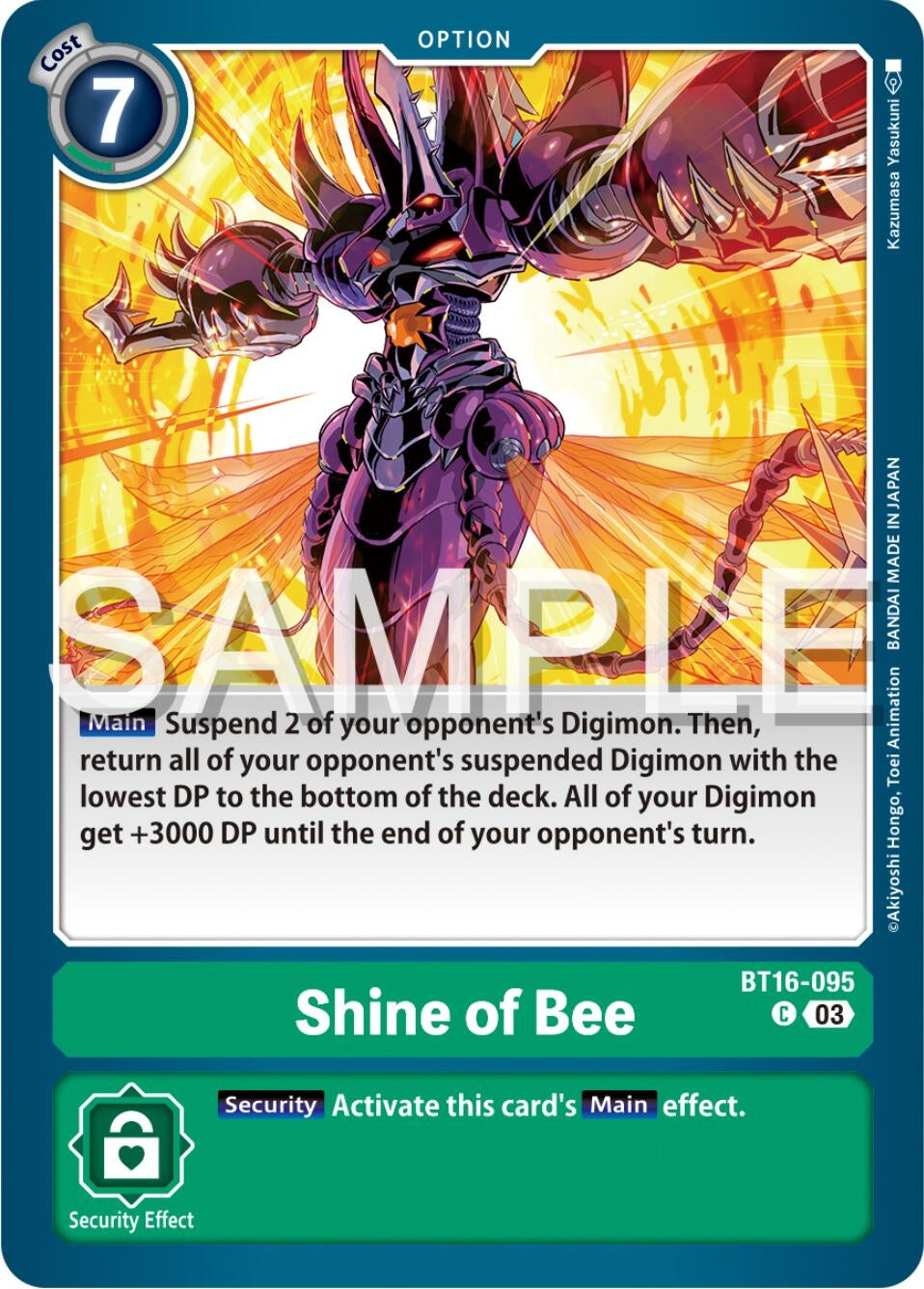 Shine of Bee (16095) [BT16] - Digimon Card Game Single