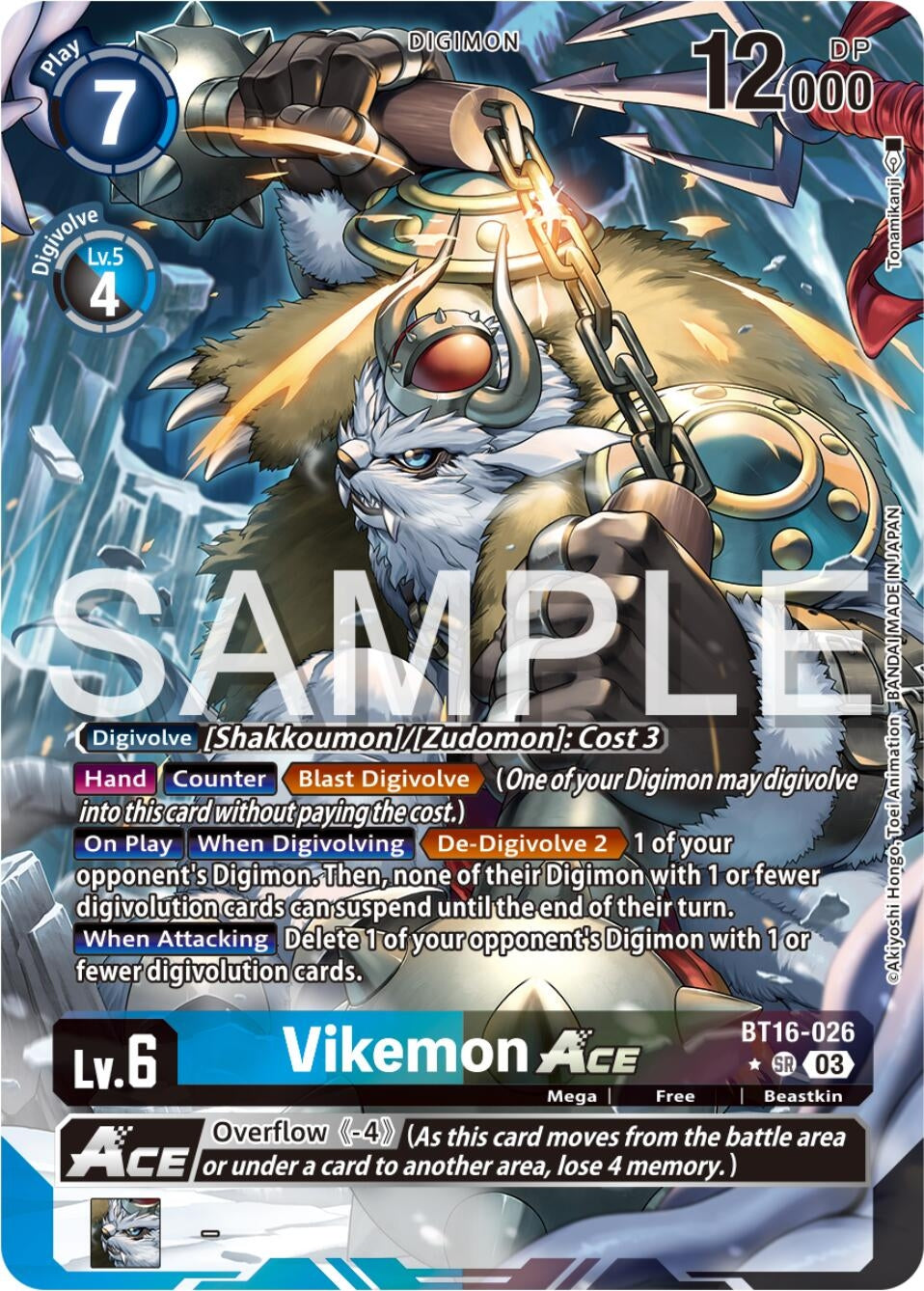 Vikemon ACE (Alternate Art) (16026) [BT16] - Digimon Card Game Single