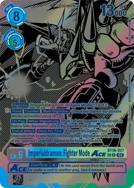 Imperialdramon: Fighter Mode ACE (Textured) (16027) [BT16] - Digimon Card Game Single