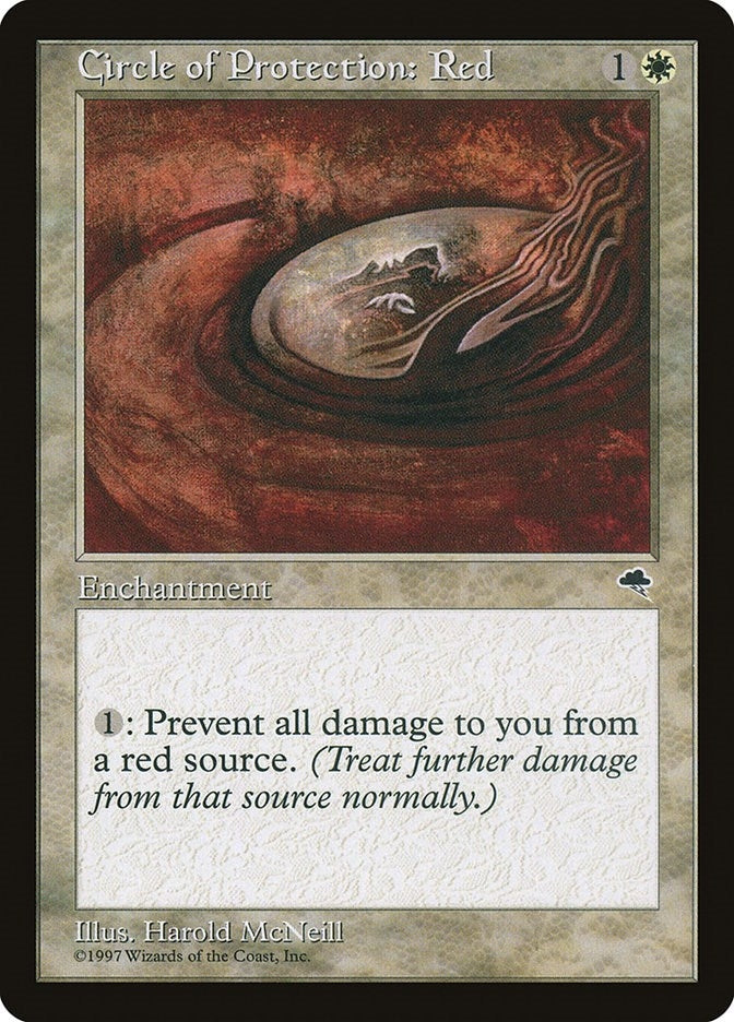Circle of Protection: Red (11) [TMP] - MTG Single