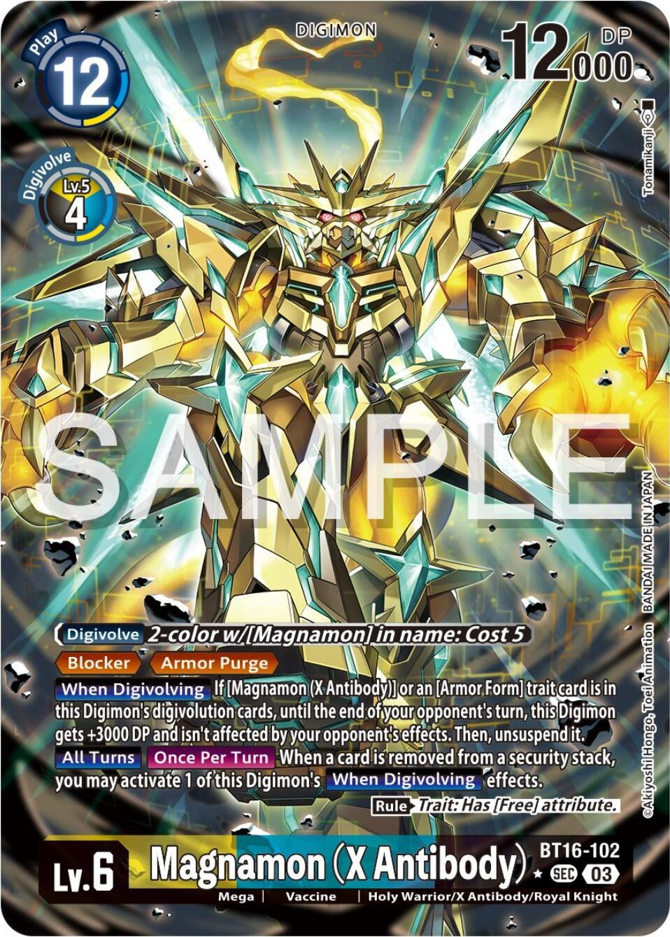 Magnamon (X Antibody) (Alternate Art) (16102) [BT16] - Digimon Card Game Single