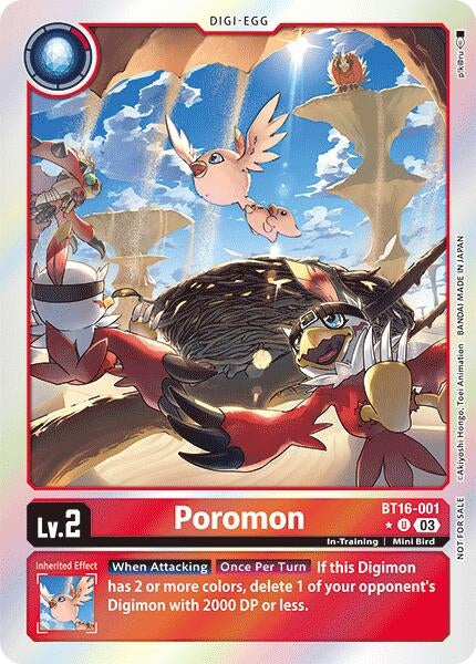 Poromon (Box Promotion Pack: Beginning Observer) (16001) [BT16] - Digimon Card Game Single
