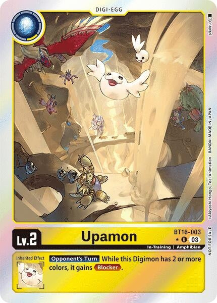 Upamon (Box Promotion Pack: Beginning Observer) (16003) [BT16] - Digimon Card Game Single