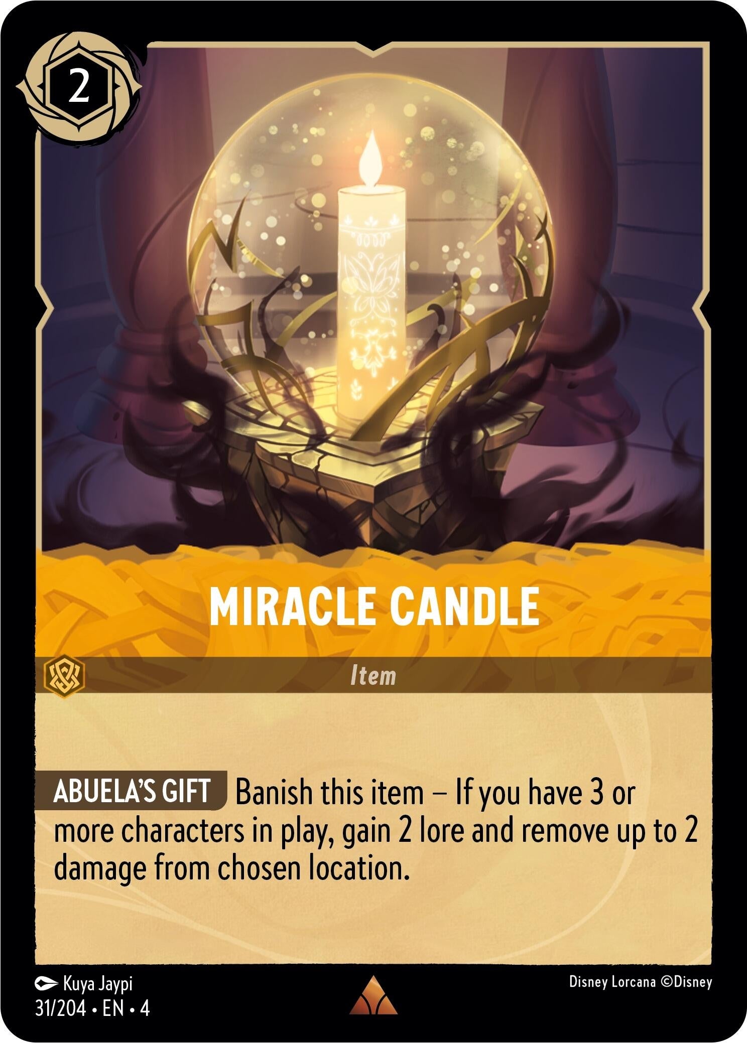 Miracle Candle (31) (4) - Disney Lorcana Single