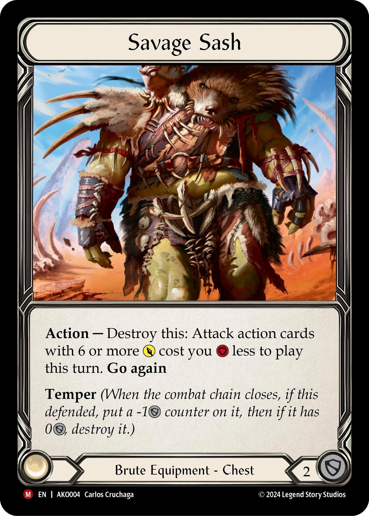 Savage Sash (4) - Flesh and Blood TCG Single