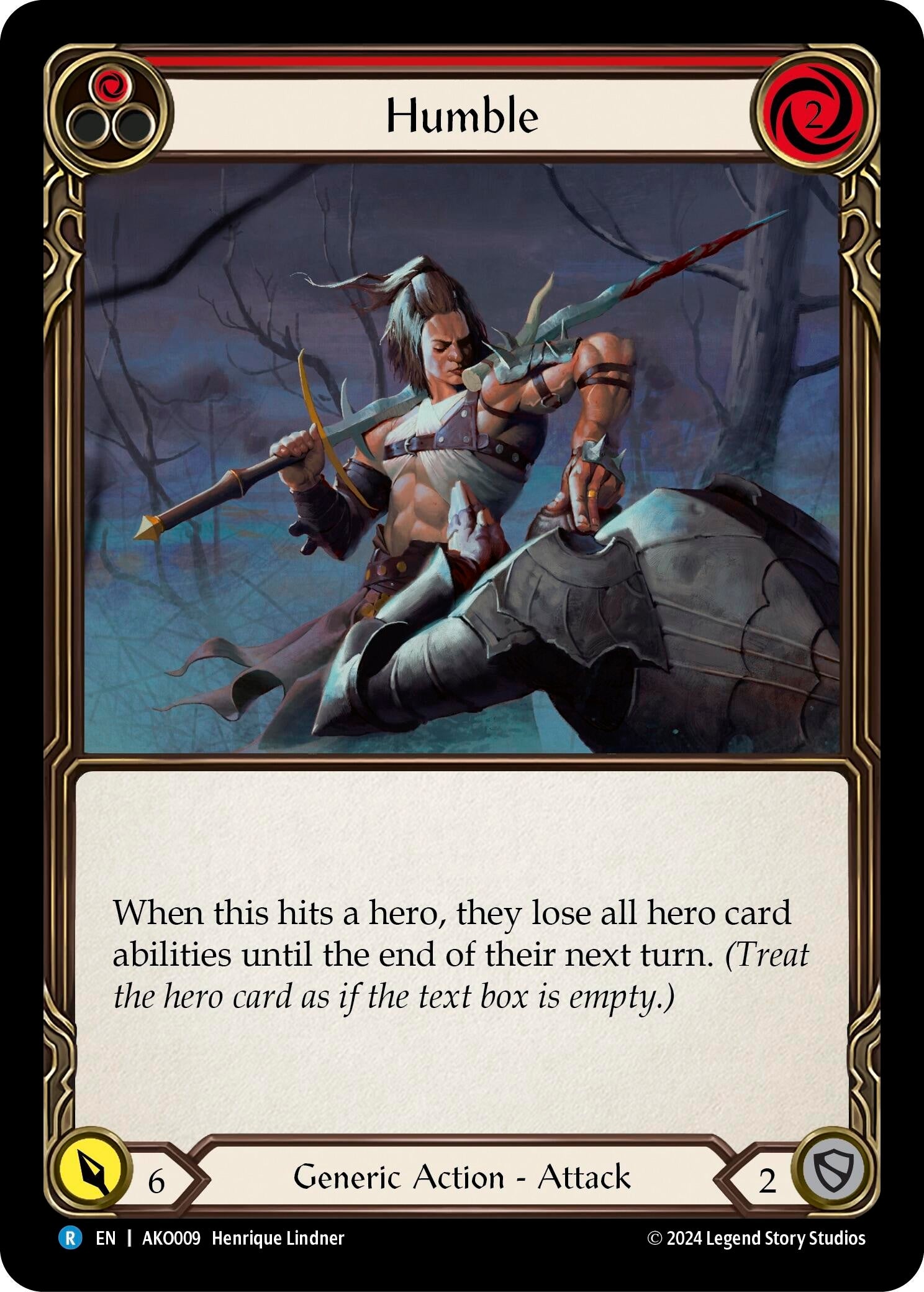 Humble (Red) (9) - Flesh and Blood TCG Single