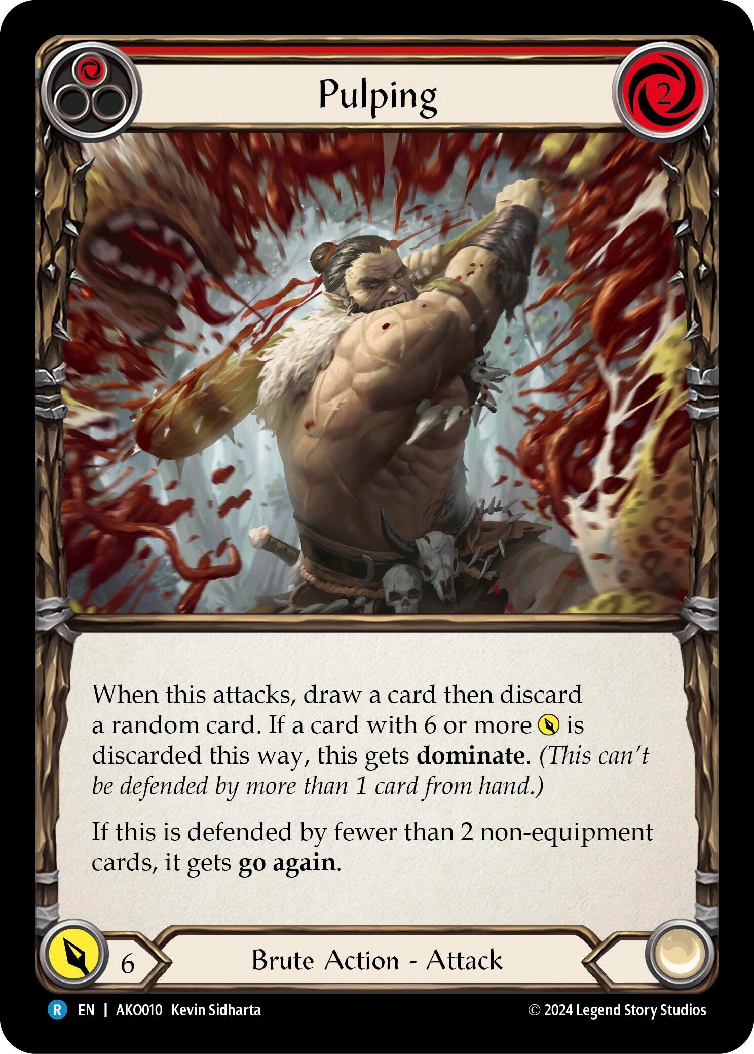 Pulping (Red) (10) - Flesh and Blood TCG Single