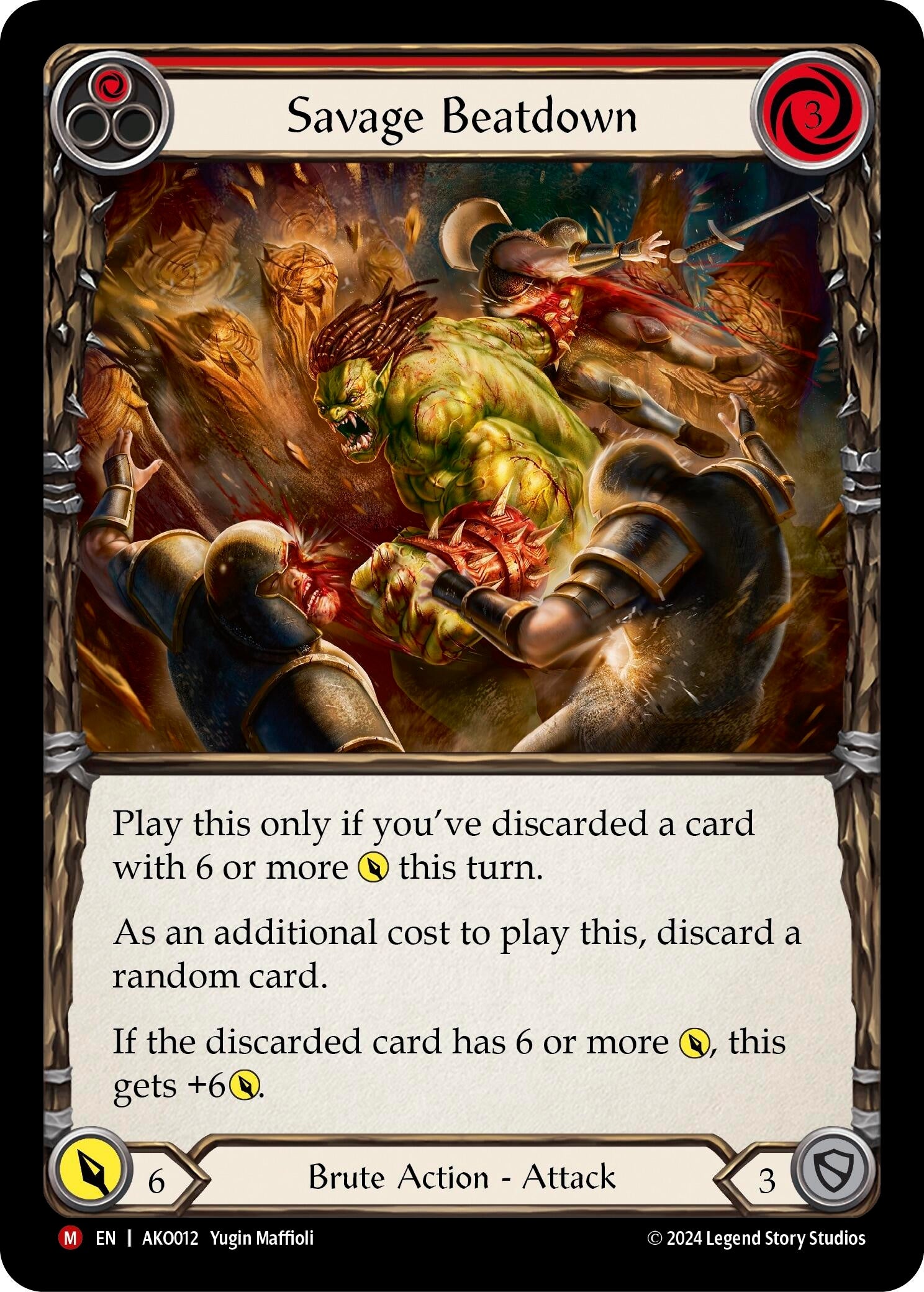 Savage Beatdown (12) - Flesh and Blood TCG Single