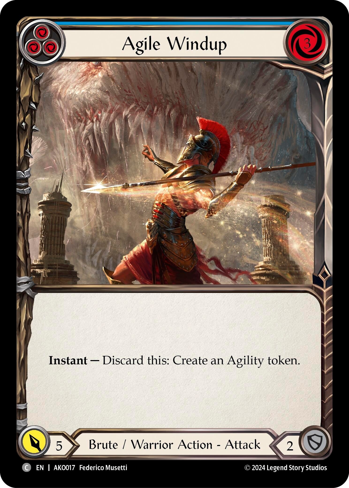 Agile Windup (Blue) (17) - Flesh and Blood TCG Single