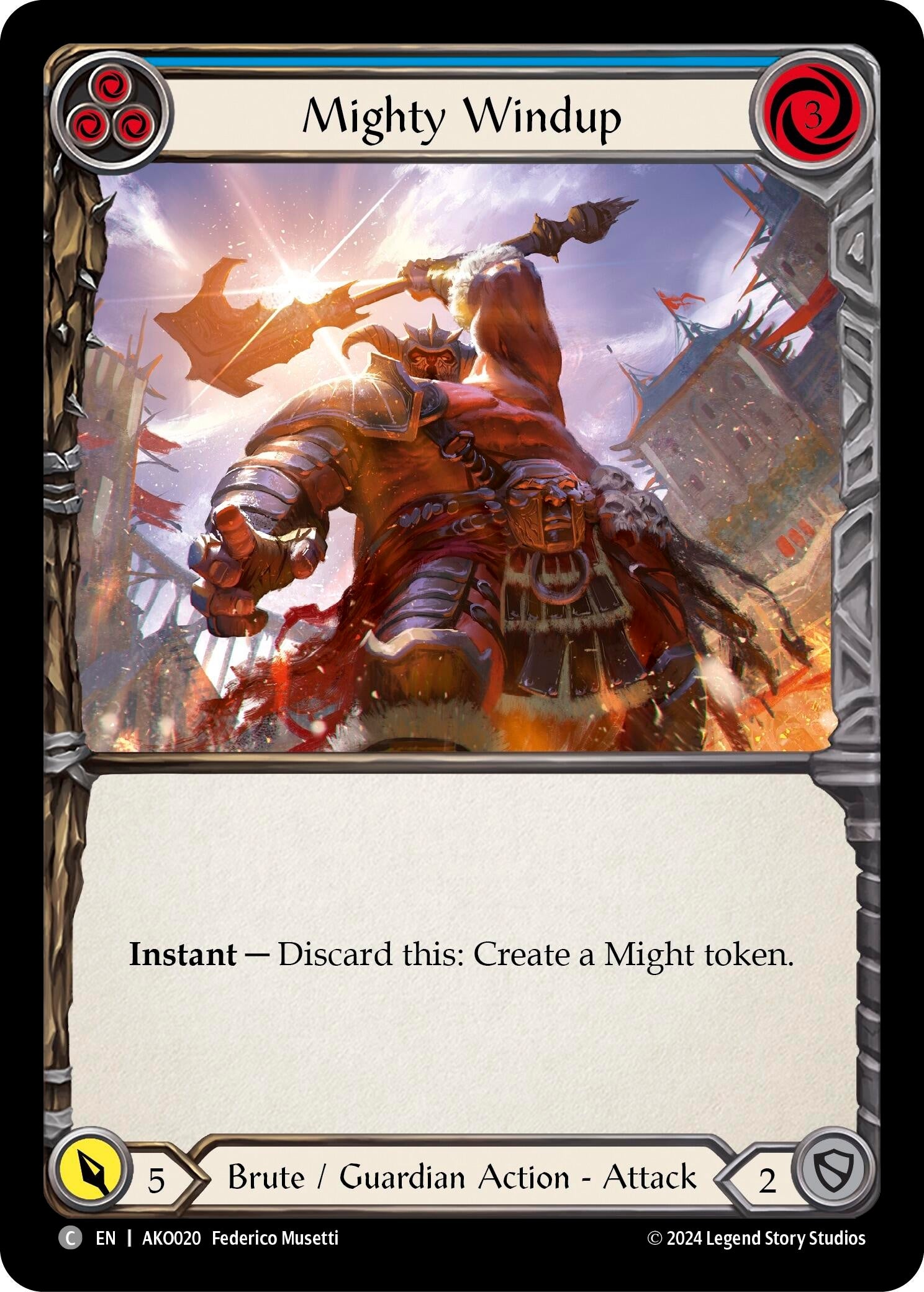 Mighty Windup (Blue) (20) - Flesh and Blood TCG Single