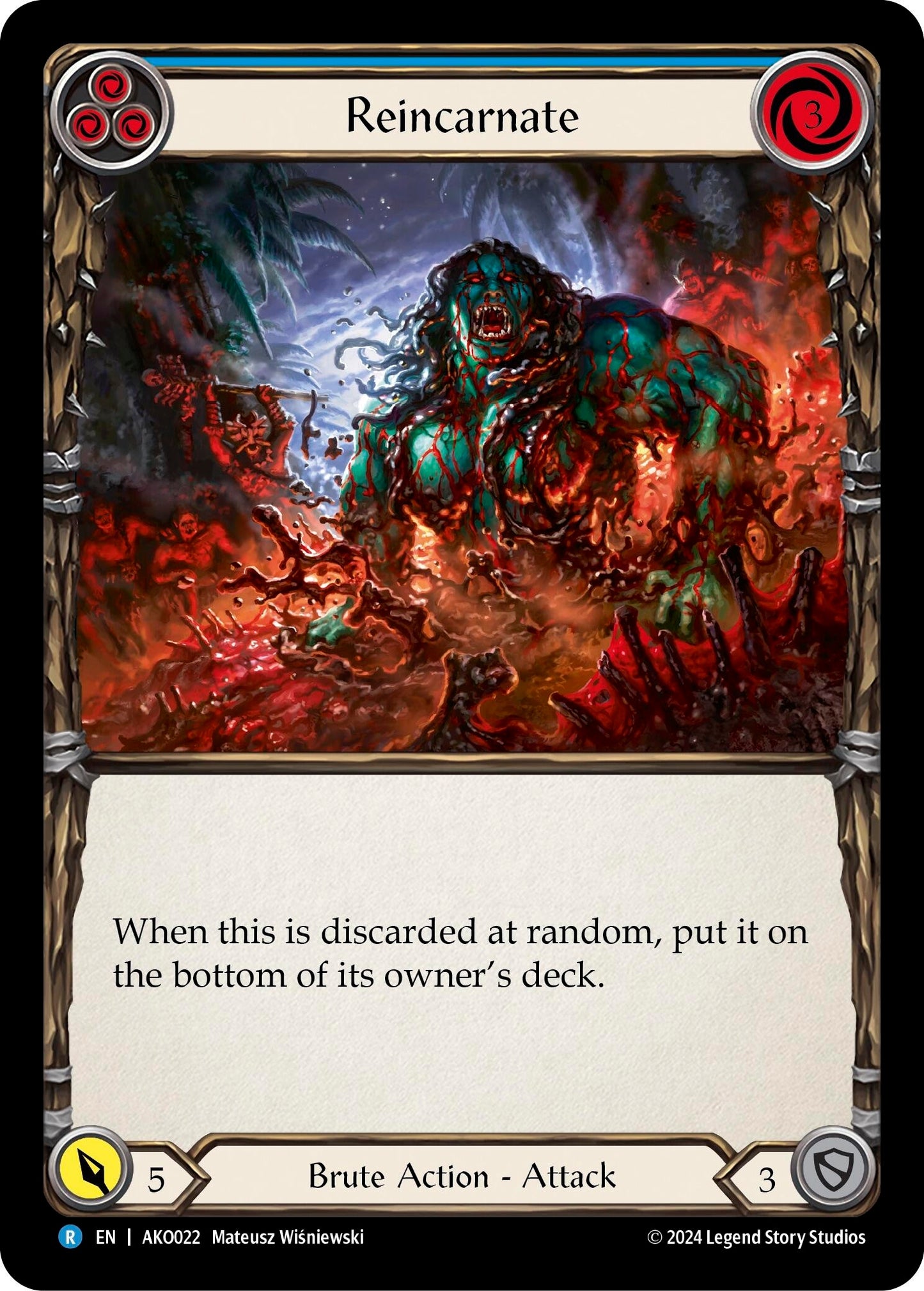 Reincarnate (Blue) (22) - Flesh and Blood TCG Single