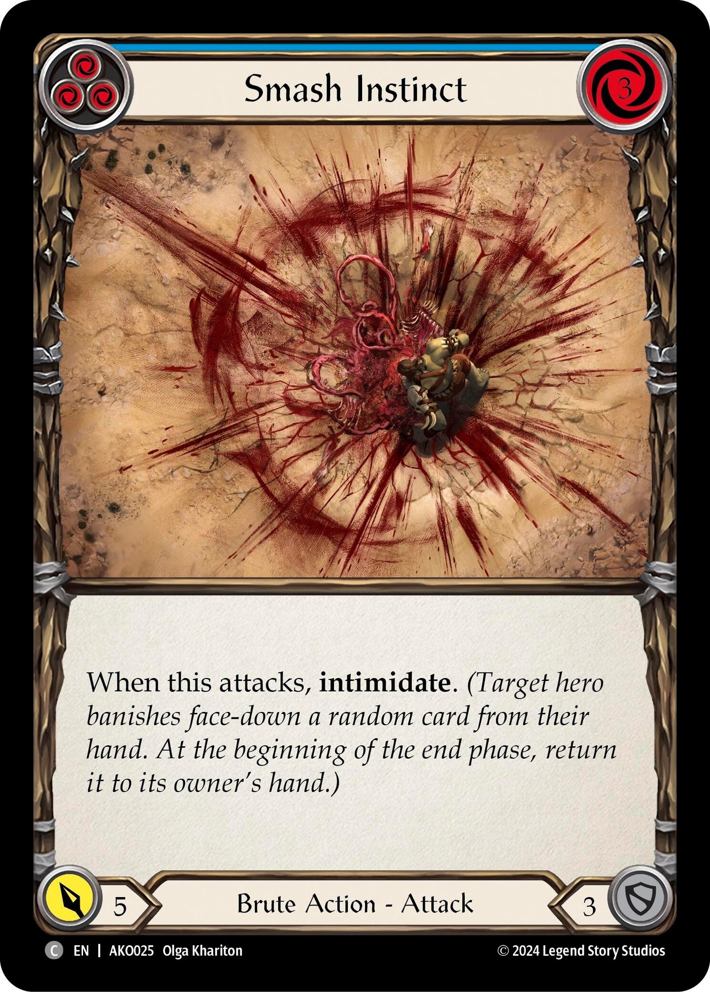 Smash Instinct (Blue) (25) - Flesh and Blood TCG Single
