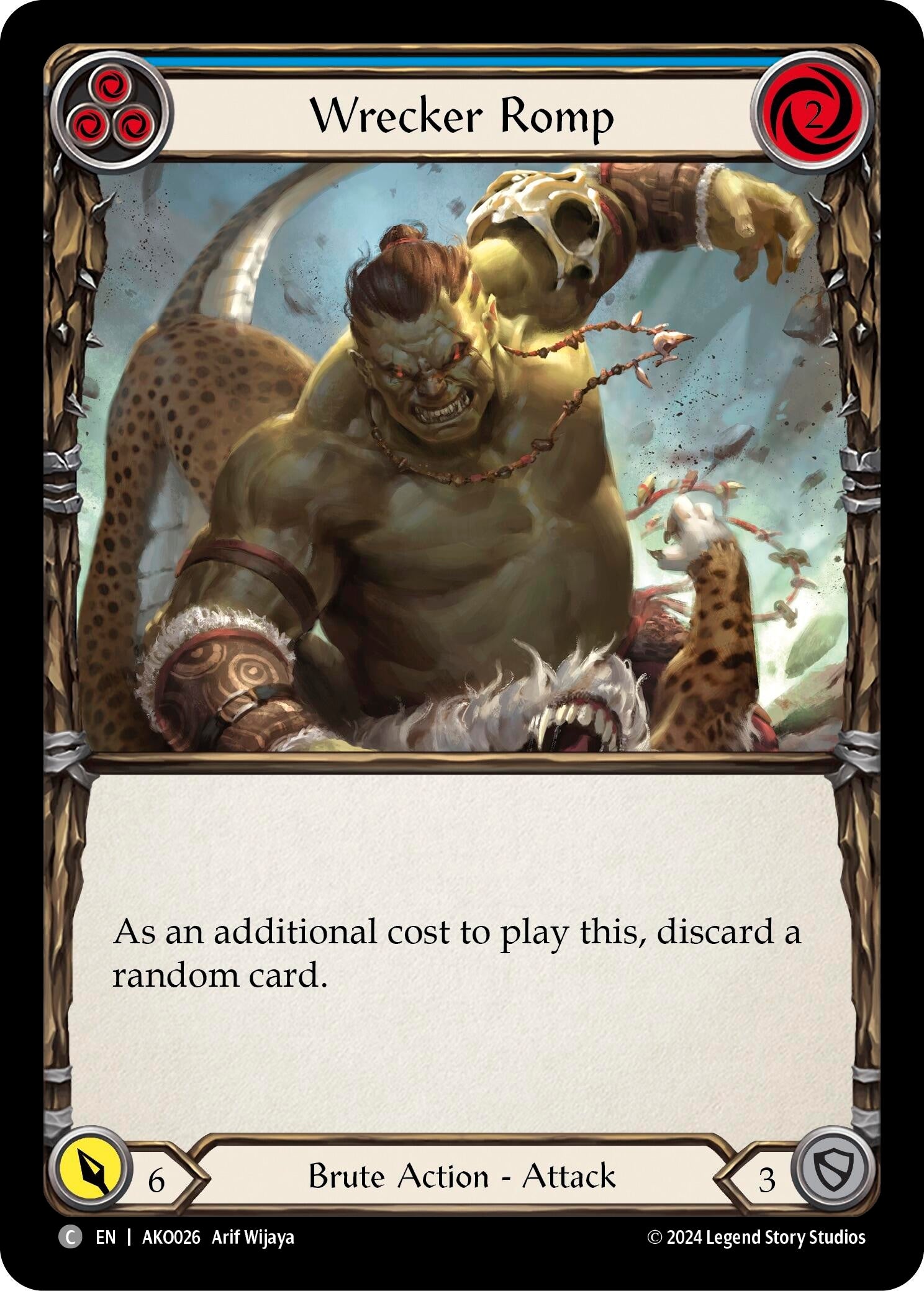 Image for Wrecker Romp (Blue) (AKO026) - Flesh and Blood TCG