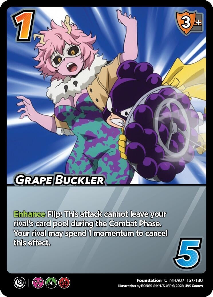 Grape Buckler (167) [MHA7] - UniVersus Single