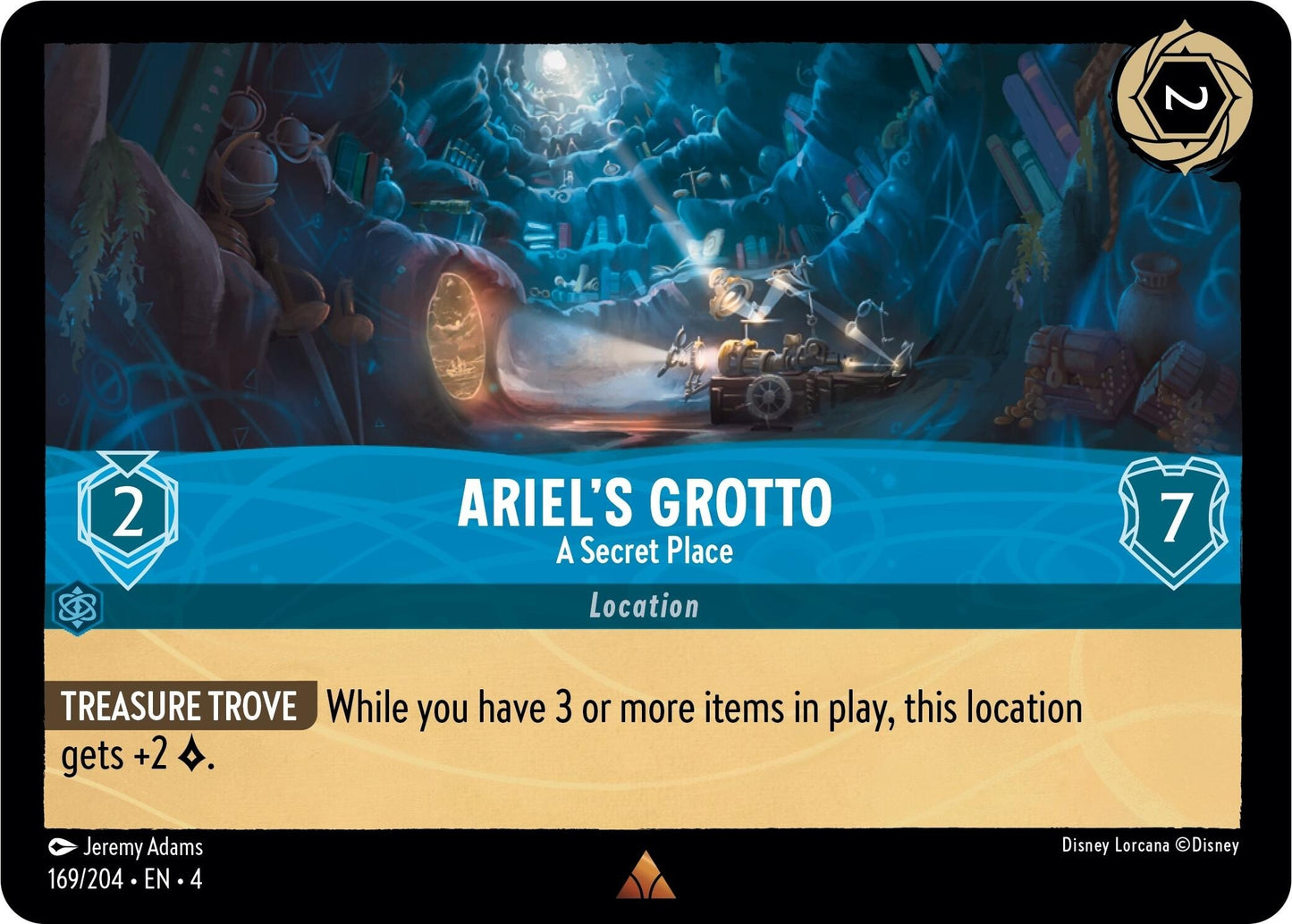 Ariel’s Grotto - A Secret Place (169) (4) - Disney Lorcana Single
