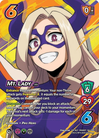 Mt. Lady (Alternate Art) (64) [MHA7] - UniVersus Single