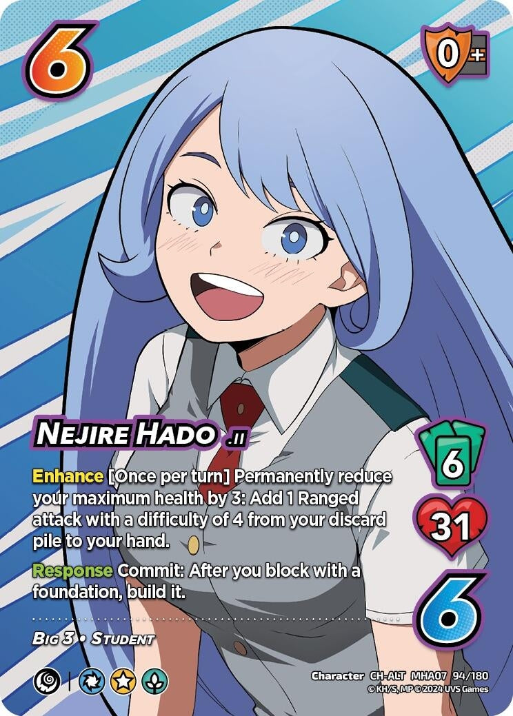 Nejire Hado (Alternate Art) (94) [MHA7] - UniVersus Single