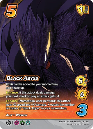 Black Abyss (Alternate Art) (116) [MHA7] - UniVersus Single