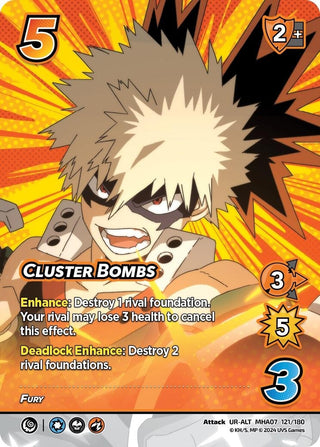 Cluster Bombs (Alternate Art) (121) [MHA7] - UniVersus Single