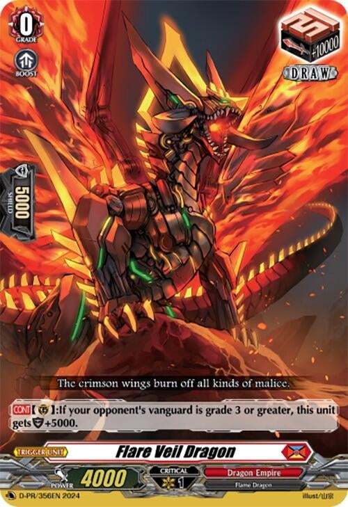 Flare Veil Dragon (356) [D-PR] - Cardfight Vanguard Single