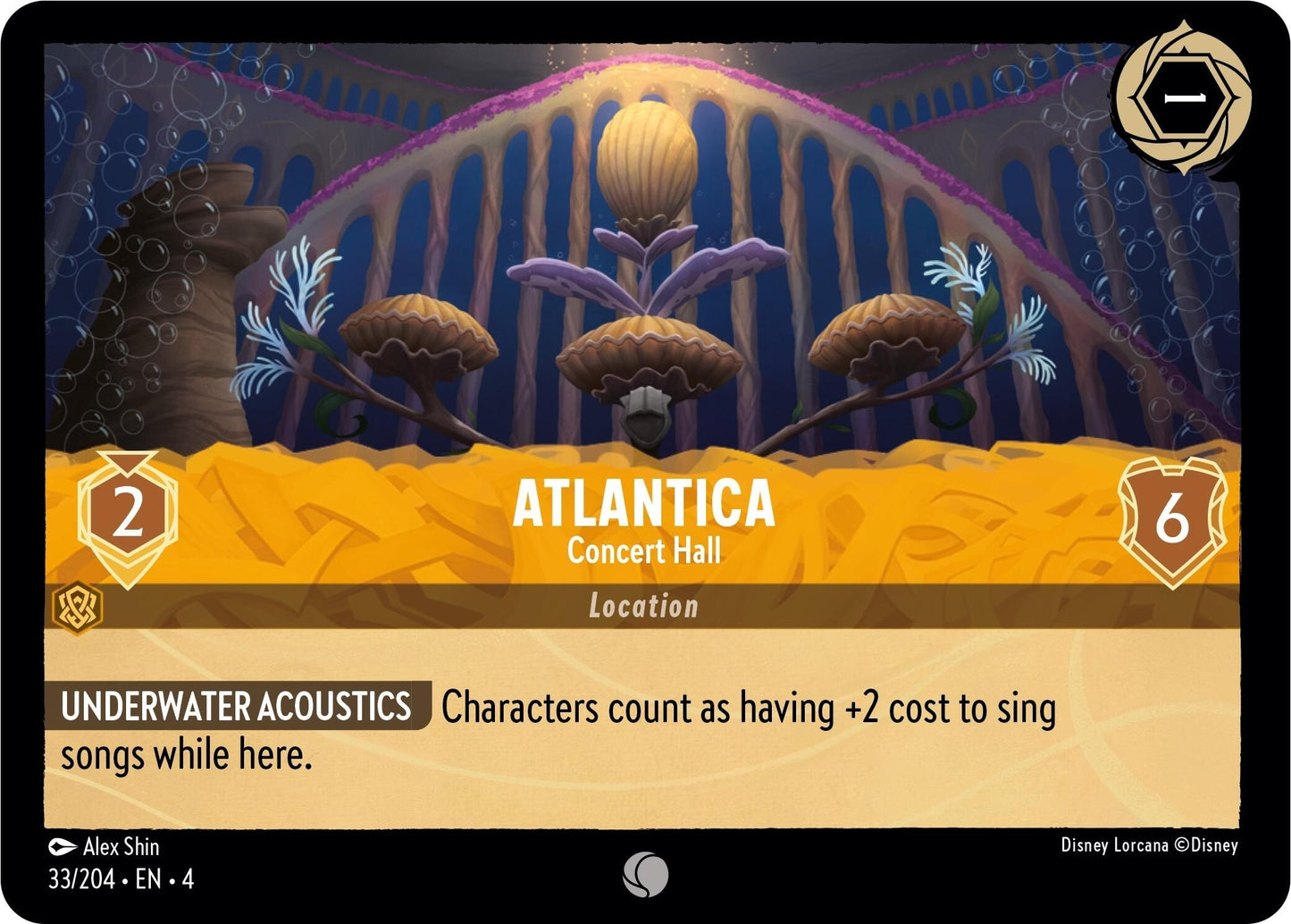 Atlantica - Concert Hall (33) (4) - Disney Lorcana Single