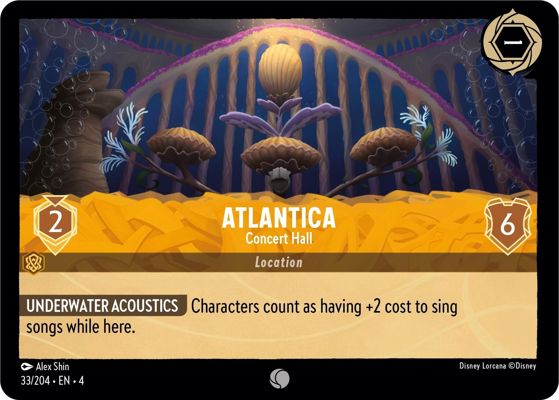 Atlantica - Concert Hall (33) (4) - Disney Lorcana Single