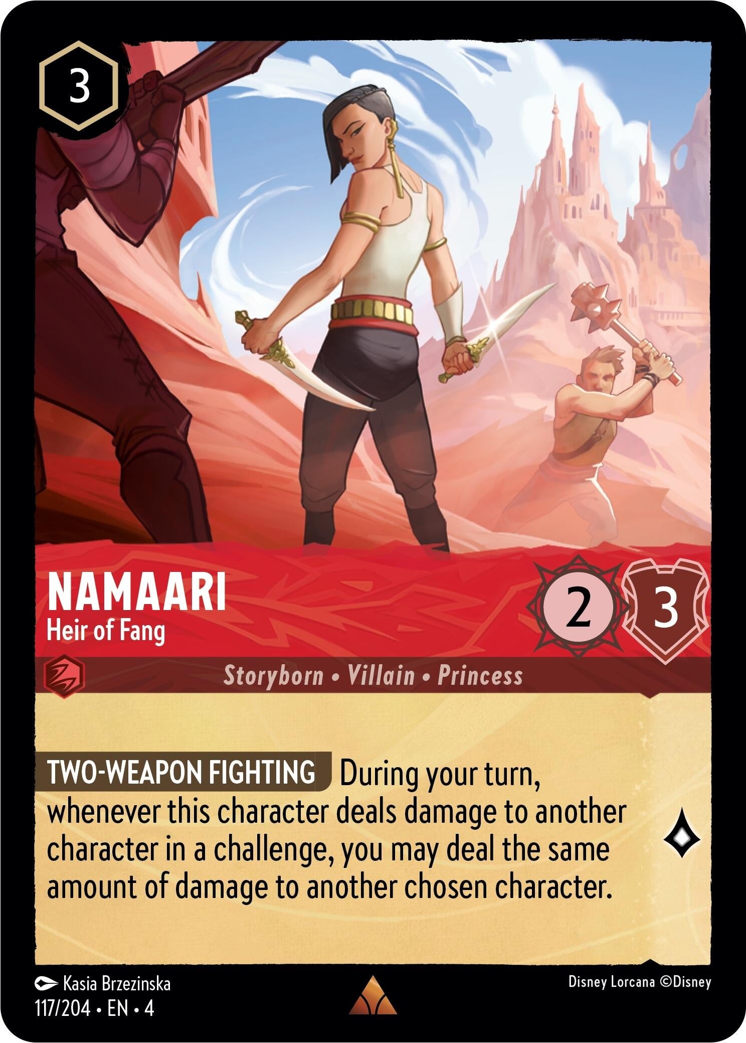 Namaari - Heir of Fang (117) (4) - Disney Lorcana Single