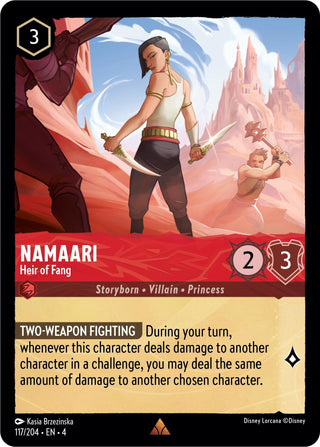 Namaari - Heir of Fang (117) (4) - Disney Lorcana Single