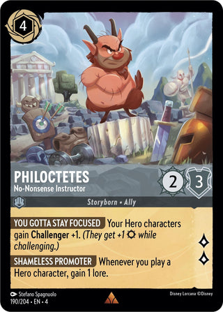 Philoctetes - No-Nonsense Instructor (190) (4) - Disney Lorcana Single