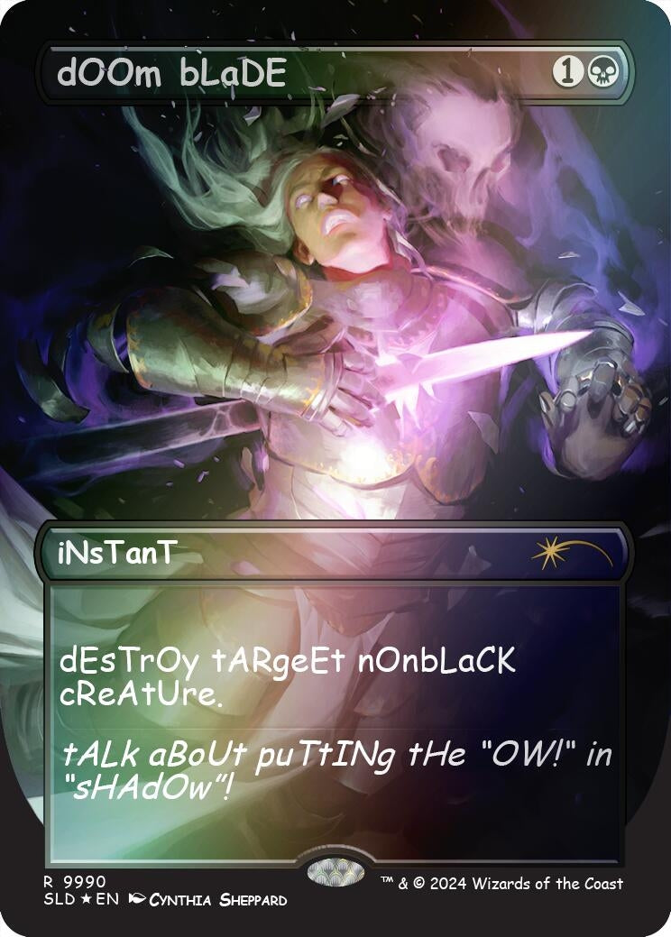dOOm bLaDE (Rainbow Foil) (9990) [SLD] - MTG Single