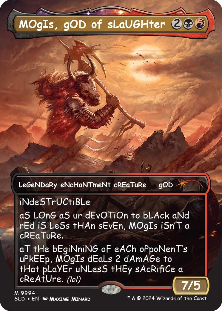 MOgIs gOD of sLaUGHter (9994) (9994) [SLD] - MTG Single