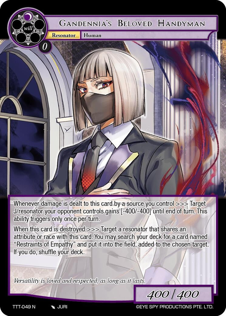 Gandennia’s Beloved Handyman (49) [TTT] - Force of Will Single
