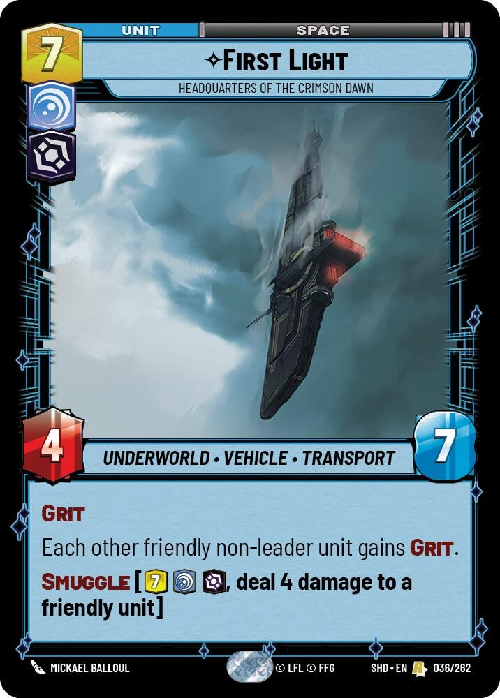 First Light - Headquarters of the Crimson Dawn (36) (SHD) - Star Wars: Unlimited Single