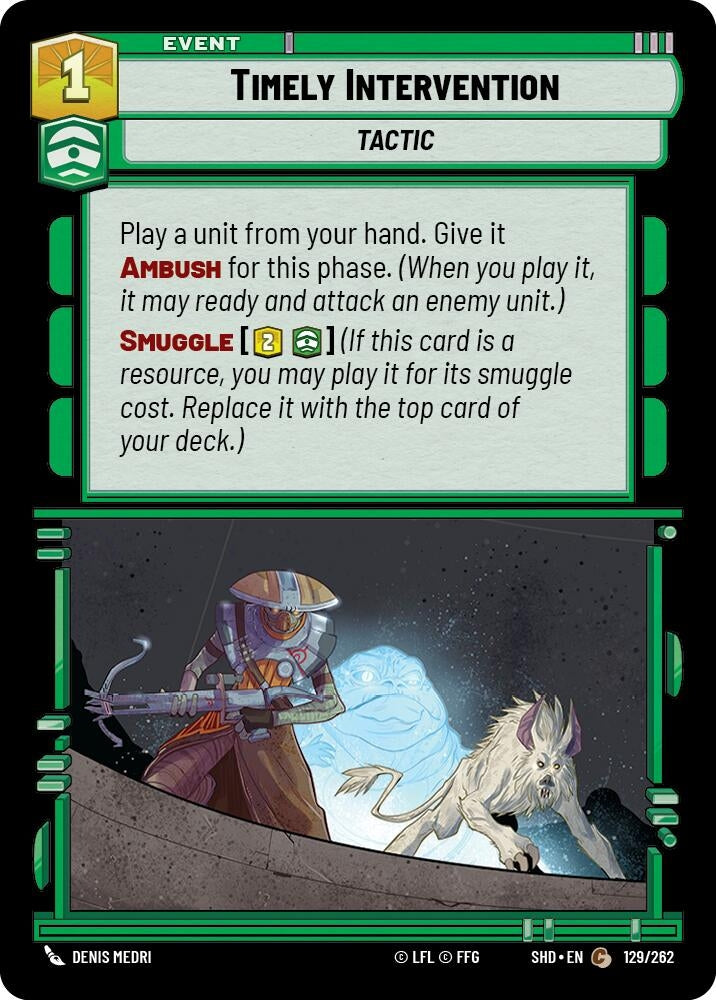 Timely Intervention (129) (SHD) - Star Wars: Unlimited Single