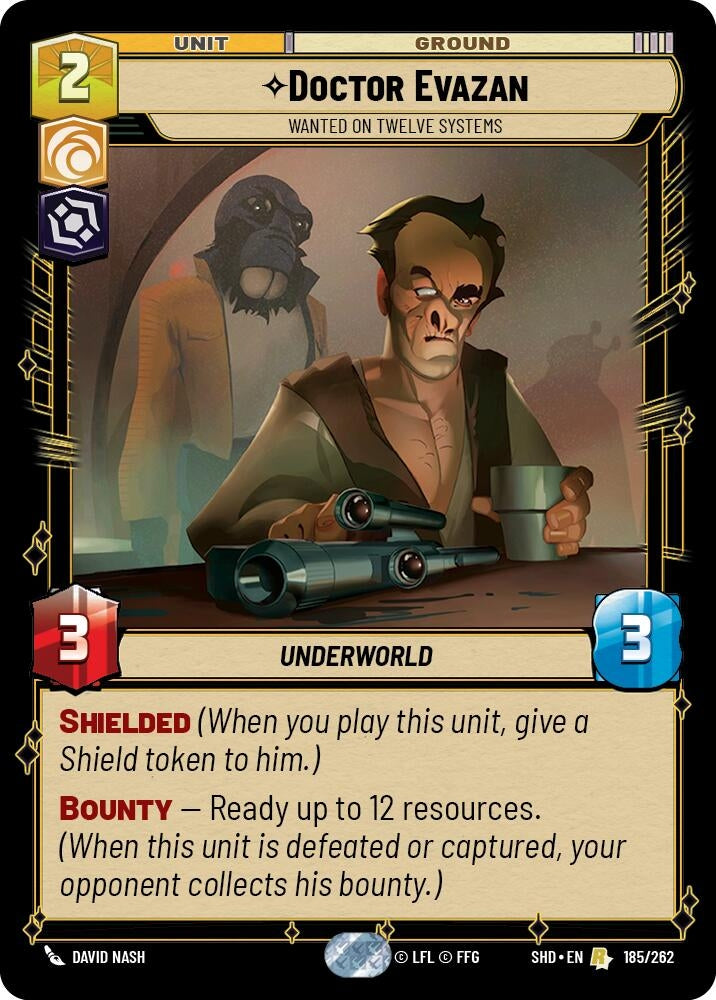 Doctor Evazan - Wanted on Twelve Systems (185) (SHD) - Star Wars: Unlimited Single