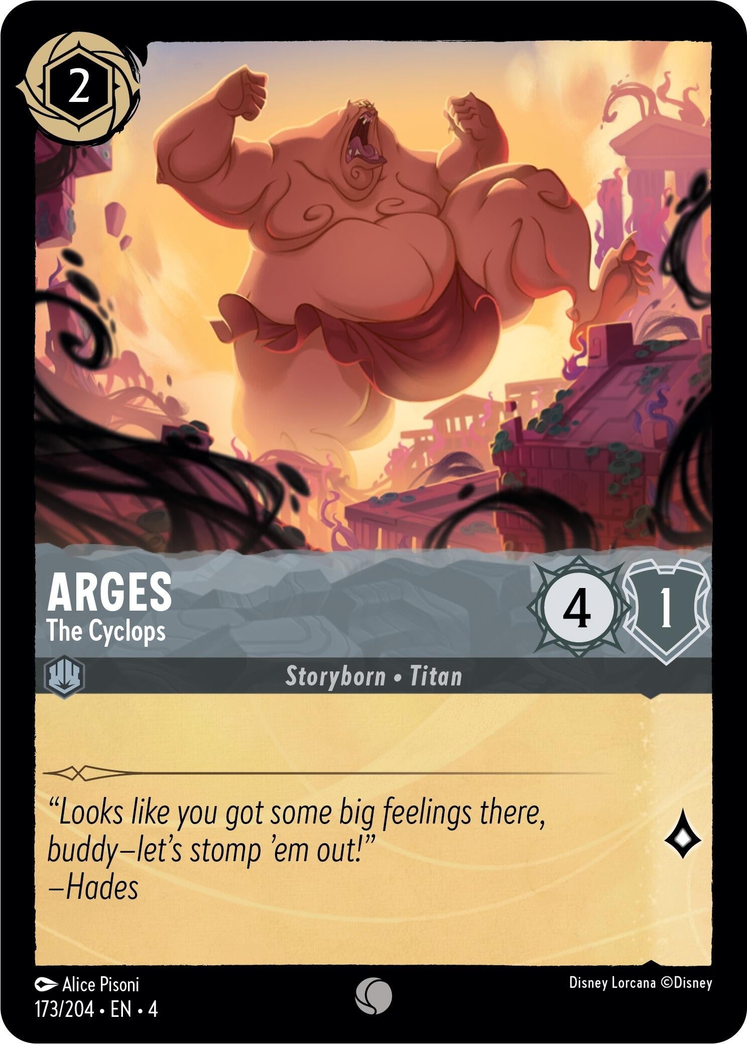 Arges - The Cyclops (173) (4) - Disney Lorcana Single