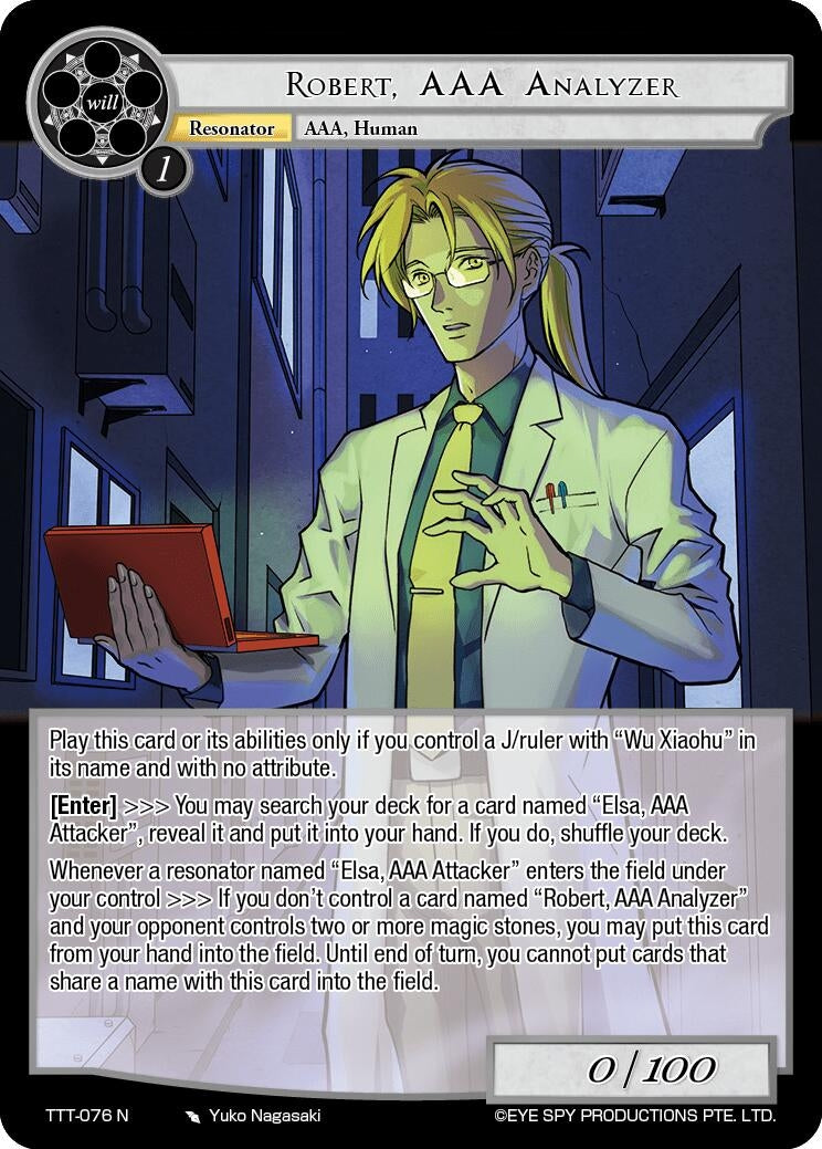 Robert AAA Analyzer (76) [TTT] - Force of Will Single