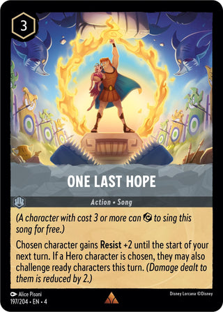 One Last Hope (197) (4) - Disney Lorcana Single