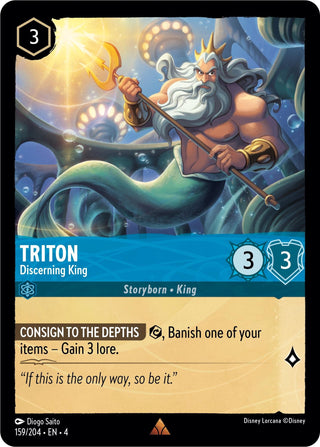 Triton - Discerning King (159) (4) - Disney Lorcana Single