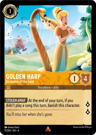 Golden Harp - Enchanter of the Land (11) (4) - Disney Lorcana Single